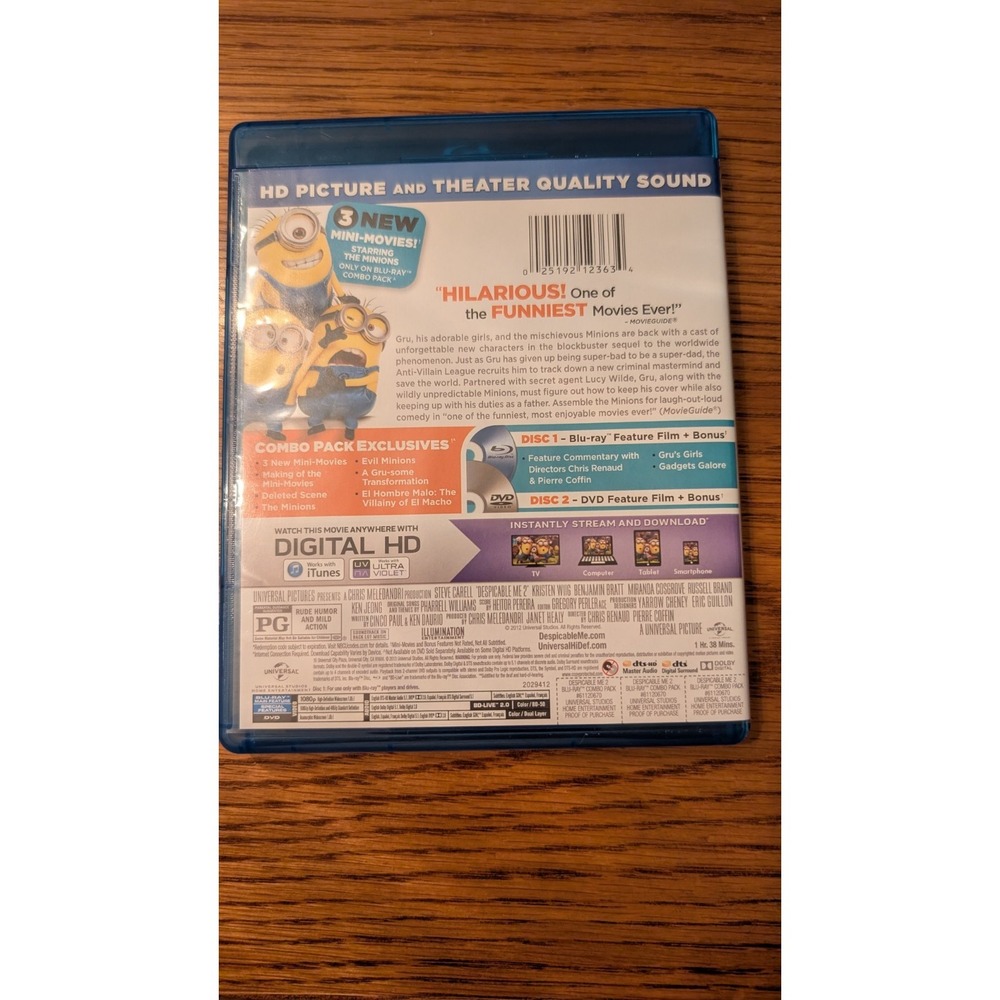 Despicable Me 2 (Blu-ray + DVD + Digital Blu-ray) - Picture 2 of 3